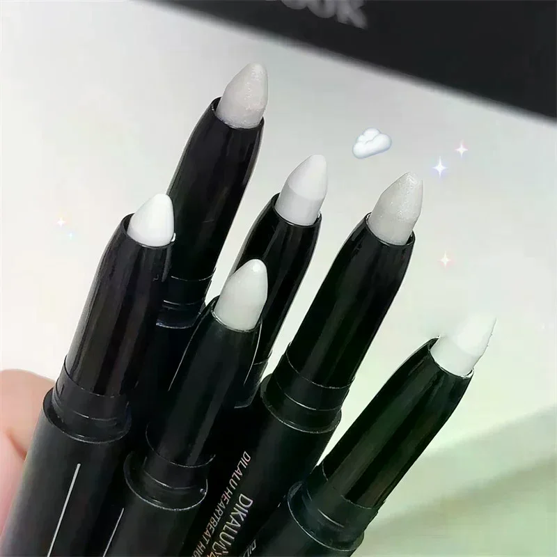 DIKALU brillant perle ombre à paupières stylo blanc mat paillettes Eyeliner crayon imperméable longue éclaircir les yeux couché ver à soie bâton maquillage