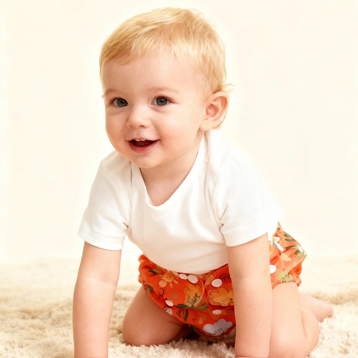 

1 шт., мягкие и экологические карманные подгузники HappyFlute, моющиеся многоразовые детские тканевые подгузники для детей