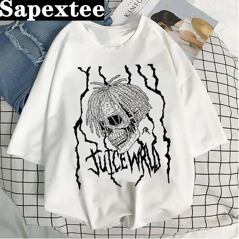 juice wrld top tees summer top male couple  grunge white t shirt harajuku print tshirt top tees tumblr kawaii