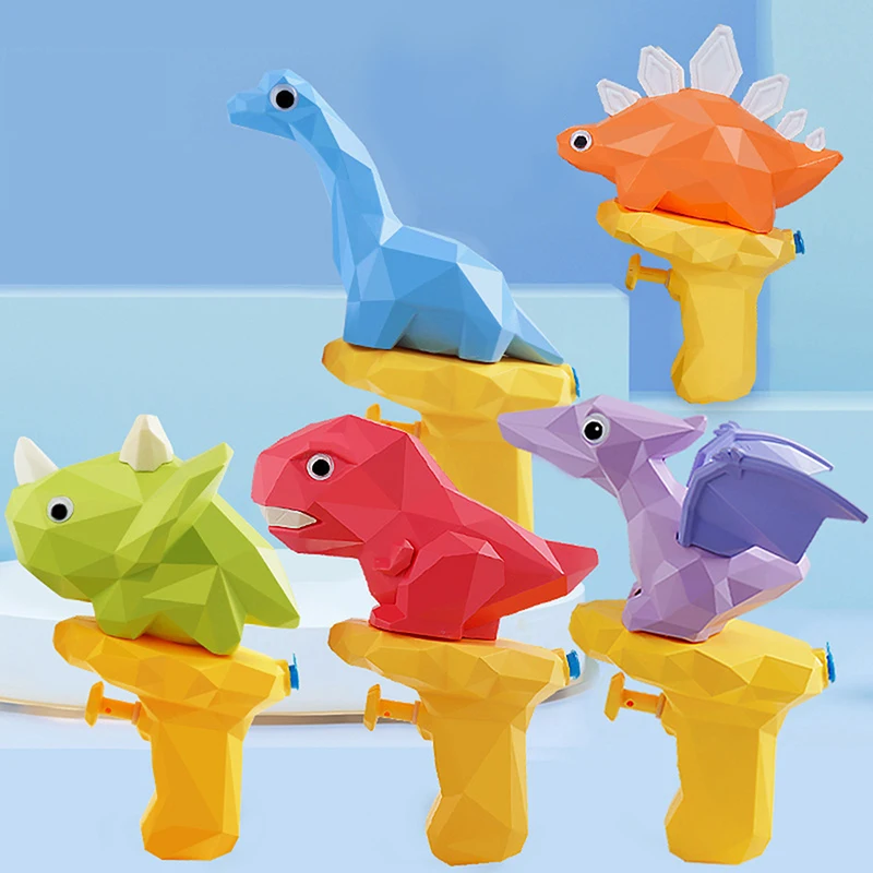 1 pezzo per bambini piscina sabbia spiaggia pistola spruzzi giocattoli dinosauro cartone animato pistola ad acqua bagnetto giocattolo di divertimento per bambini