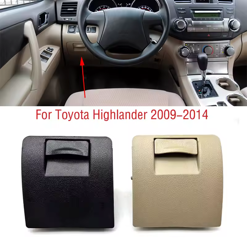 For Toyota Highlander 2009-2014 Car Interior Dashboard Lower Left Storage Box Driving License Side Coin Box Glove Box