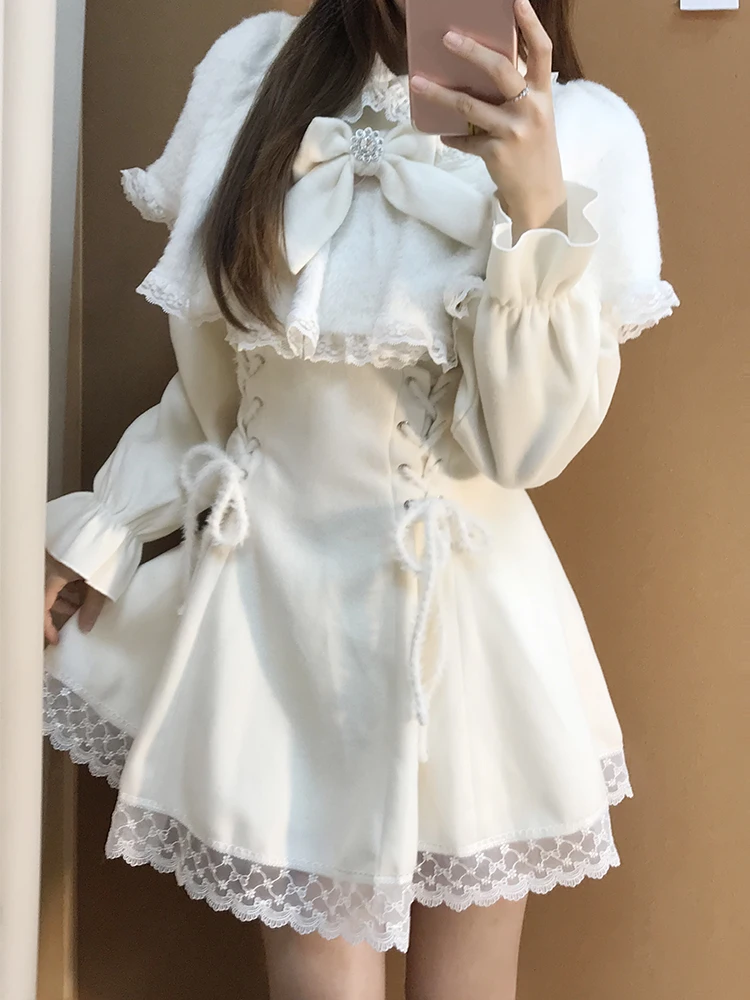 Princ Sle ort Dr avec cape couchée à la taille pour femmes automne hiver nouveau Faion coupe ajustée longue Sve Dr