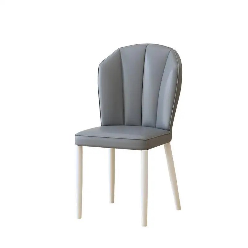

Nordic style dining household simple light luxury dining stool back soft bag makeup coffee chair hotel c