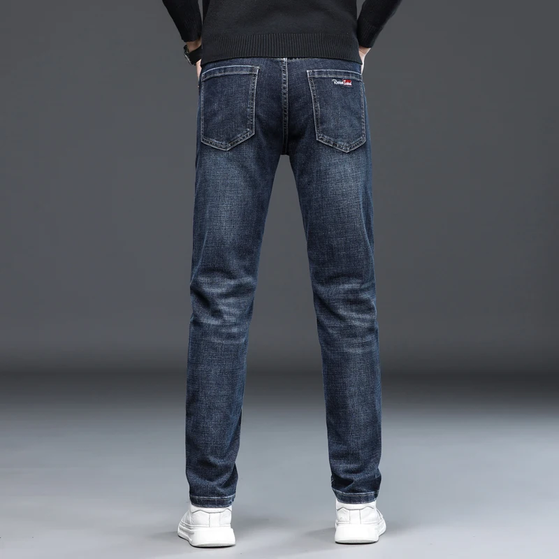 Men's jeans slim fit straight leg pants spring/summer elastic pants cargo pants jeans for men  men clothing skinny jeans men