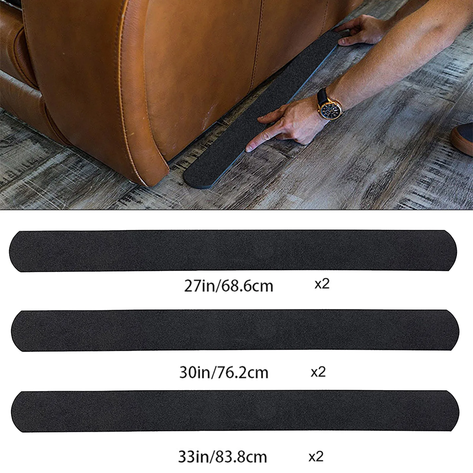 แผ่นรองรางเฟอร์นิเจอร์กันลื่นคุณภาพสูง2แพ็กสำหรับ sofa recliner เก้าอี้เก้าอี้นอนพรมเนื้อแข็งอุปกรณ์ในครัวเรือน