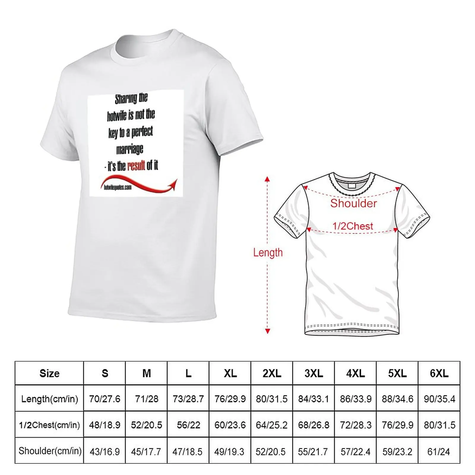 Sharing the hotwife is not the key to a perfect marriage - it's the result of it T-Shirt Classic Print Short Sleeve Shirt