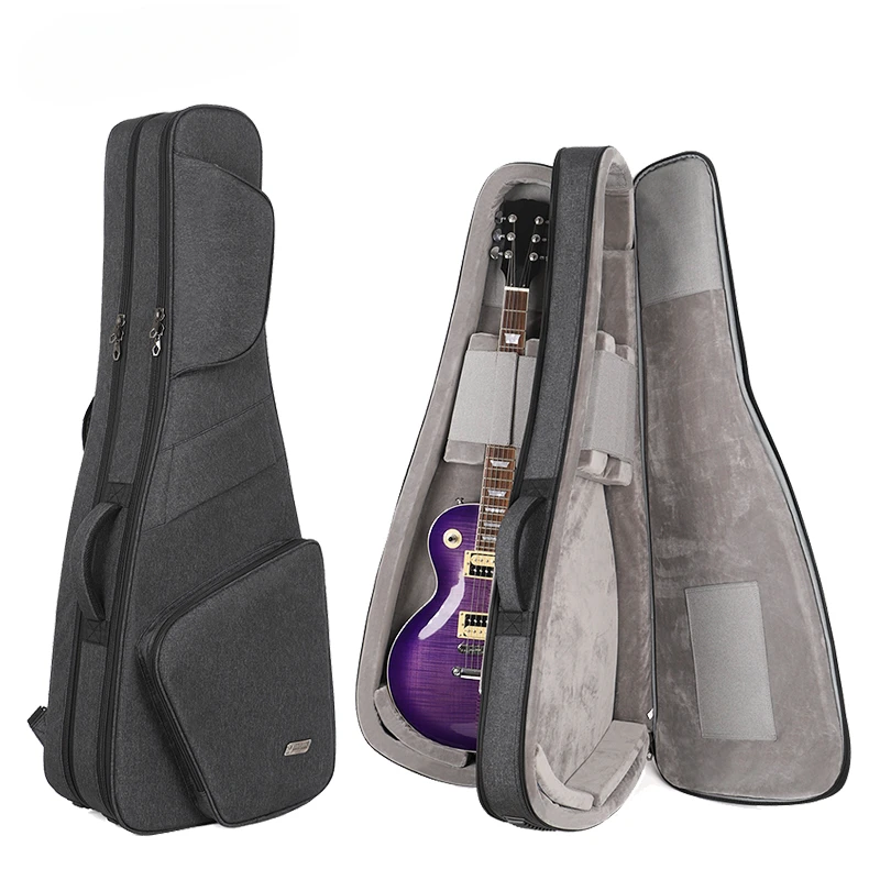 Double Electric Guitar Bag Soft Case Interior Designed To Hold 2 Guitars for Electric Guitar Gig Bag