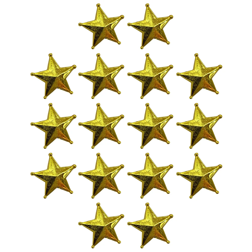 

50 Pcs Christmas Tree Top Star Topper Decorations Golden Adornment Treetop Xmas Ornament Flash Hat