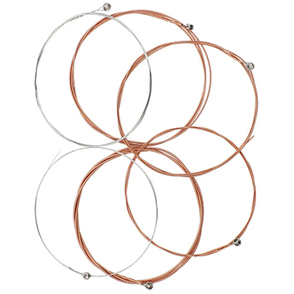 

6Pcs Phosphor Bronze Guitar Strings Acoustic Folk Bass Easy Install Save Time Effort Replacement Guitar Strings