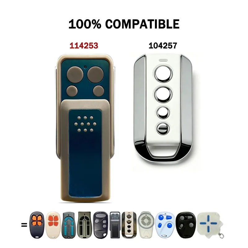 AVIDSEN 114253 104257 Remote Control 433MHz 104700 104350 104251 104250 654300 654250 654100 Electric Gate Garage Door Opener