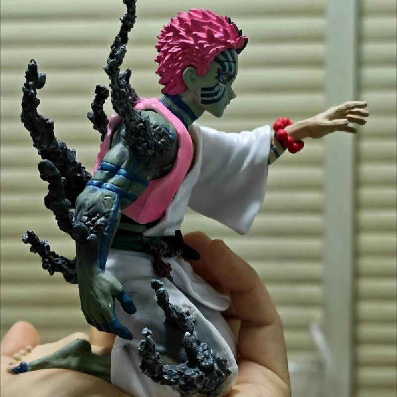 17cm In Stock Demon Slayer Akaza Hakuji Anime Figure Model Doll Action Figurine PVC Decoration Peripheral Desktop Ornament Toy