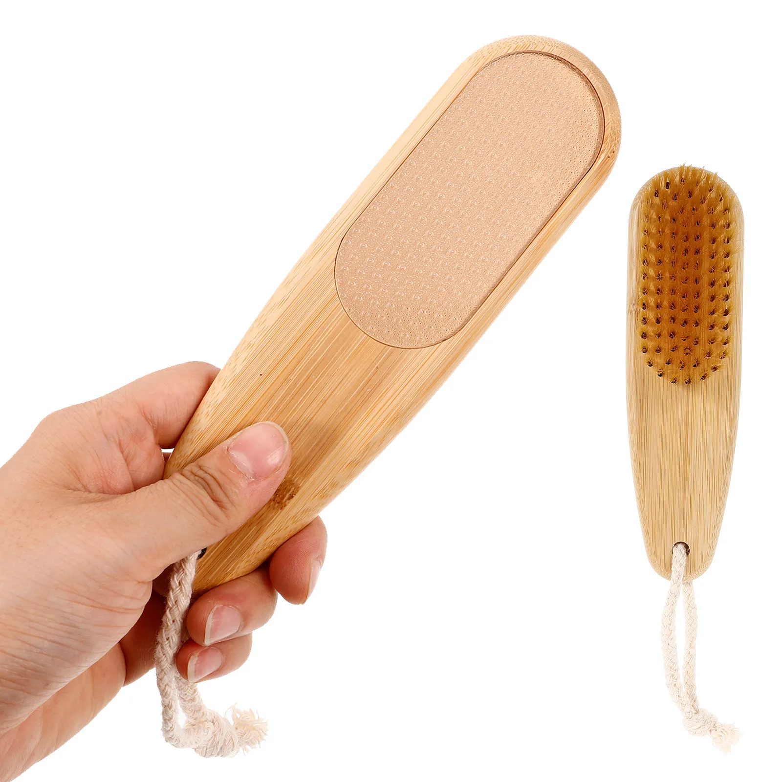 Dual-Sided Foot File Upgraded Glass Surface Ergonomic Foot Scrubber Callus Remover Dead Skin Exfoliator Tool for Smooth Feet