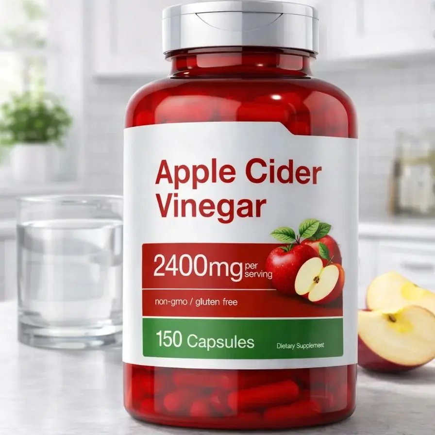 

Капсулы с яблочным уксусом 2400 мг, без ГМО, без глютена, 150 штук, для улучшения пищеварения, детоксикации и поддержки здорового метаболизма