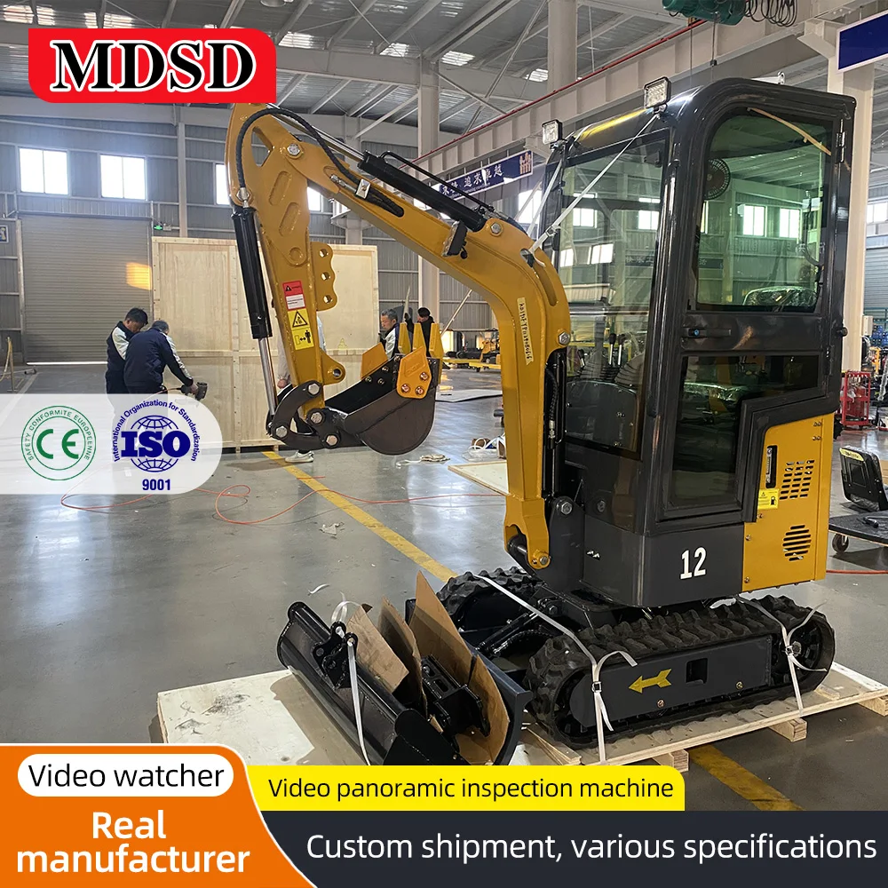 Miniescavadeira Epa Euro 5 fácil de operar pode usar uma variedade de acessórios para miniescavadeira personalizada de 1,2 toneladas para fazenda de jardim