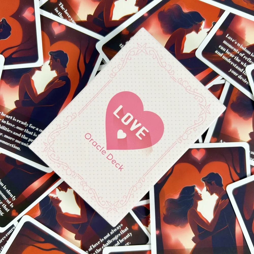 بطاقات الحب الجديدة Oarcle بطاقات قراءة الحظ النسخة الإنجليزية أوراكل سطح السفينة العرافة مصير بوراد ألعاب أوراق اللعب
