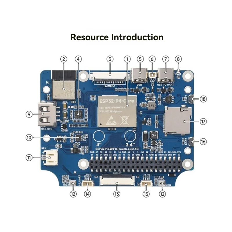 L52A-3.4Inch Round Touch Display 800X800 Resolution IPS Screen 10-Point Multi-Touch Supports Deepseek AI Voice Interaction
