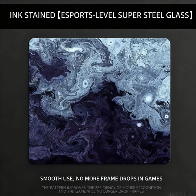 

Glass Mouse Pad Without Lock Edges Electronic Sports Games Topographic Melt Pattern Mouse Pads Home Office Mouse Pads Games PC