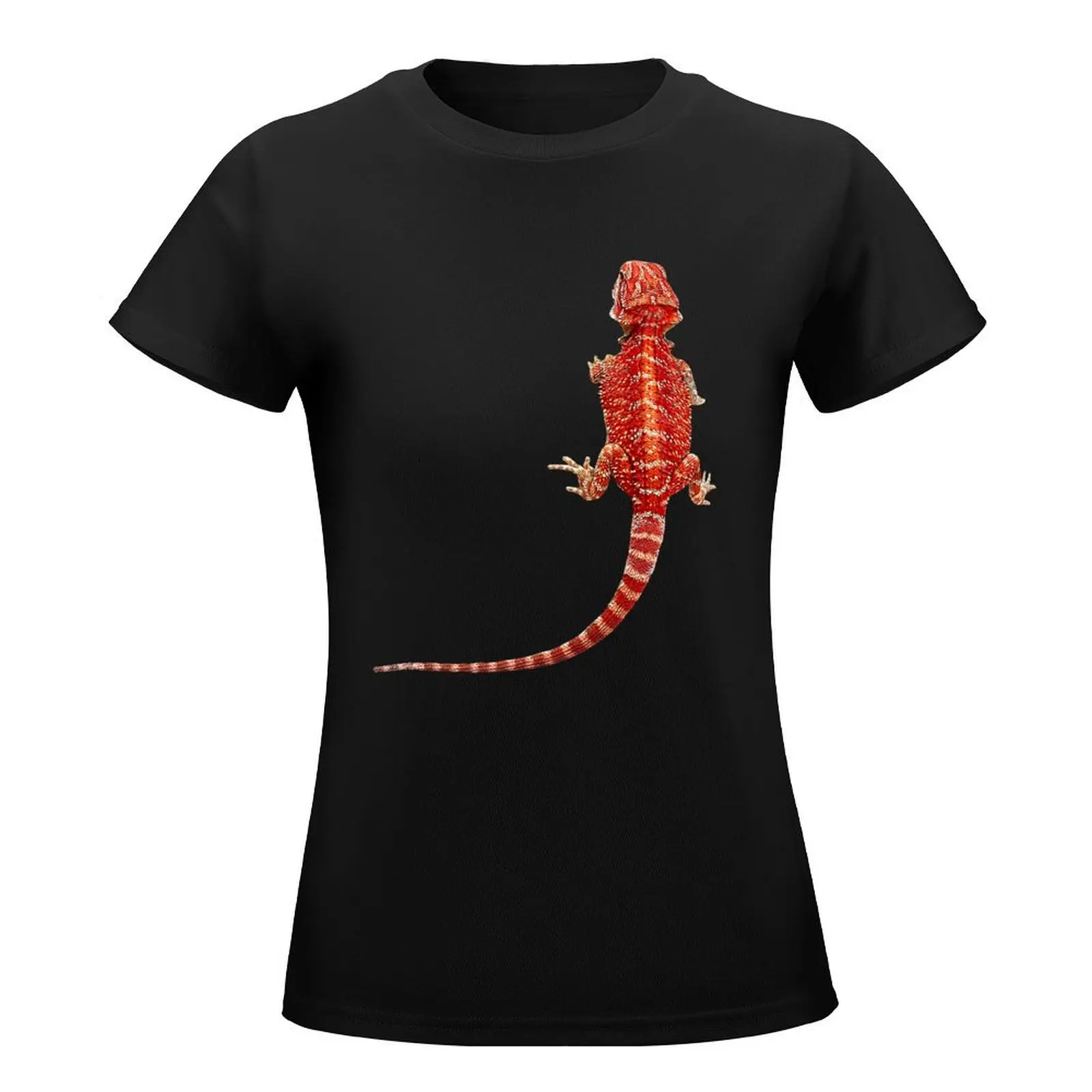 Bearded Dragon Awesome Red Reptile T-Shirt Blouse lady clothes Short sleeve tee western t shirts for Women