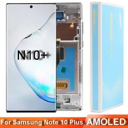 Pantalla Super AMOLED para Samsung Galaxy Note 10 Plus, reemplazo de digitalizador de pantalla táctil Lcd, N975, N975F, N975U