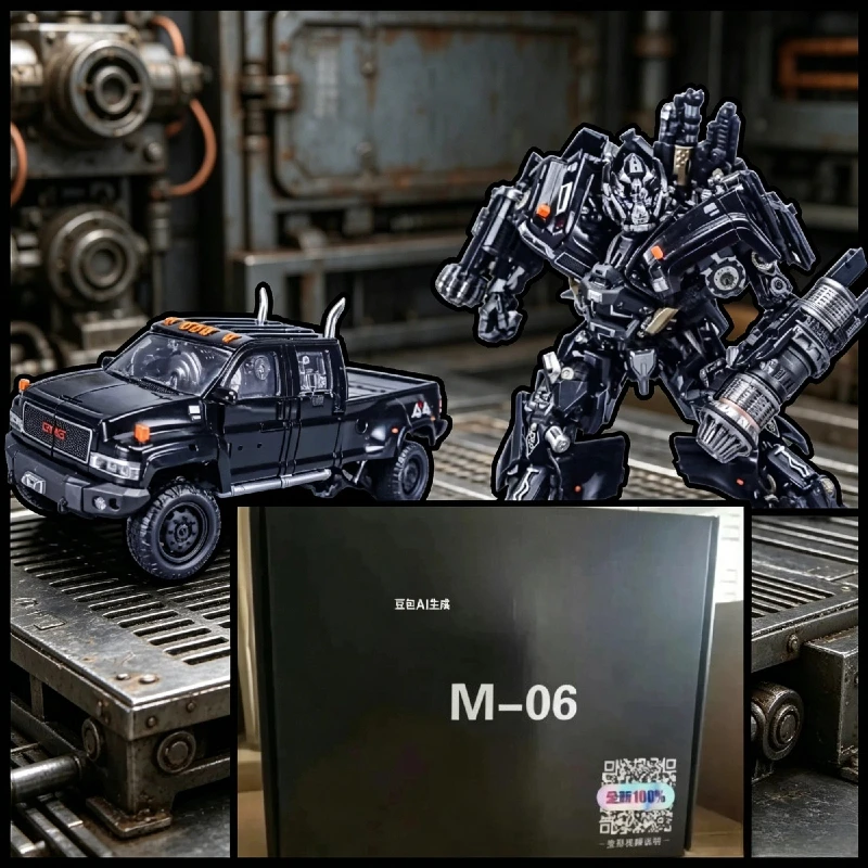 

【IN STOCK】WJ Black Apple M06 MPM06 M-06 Ironhide Enlarged Version Metal Alloy Action Figure