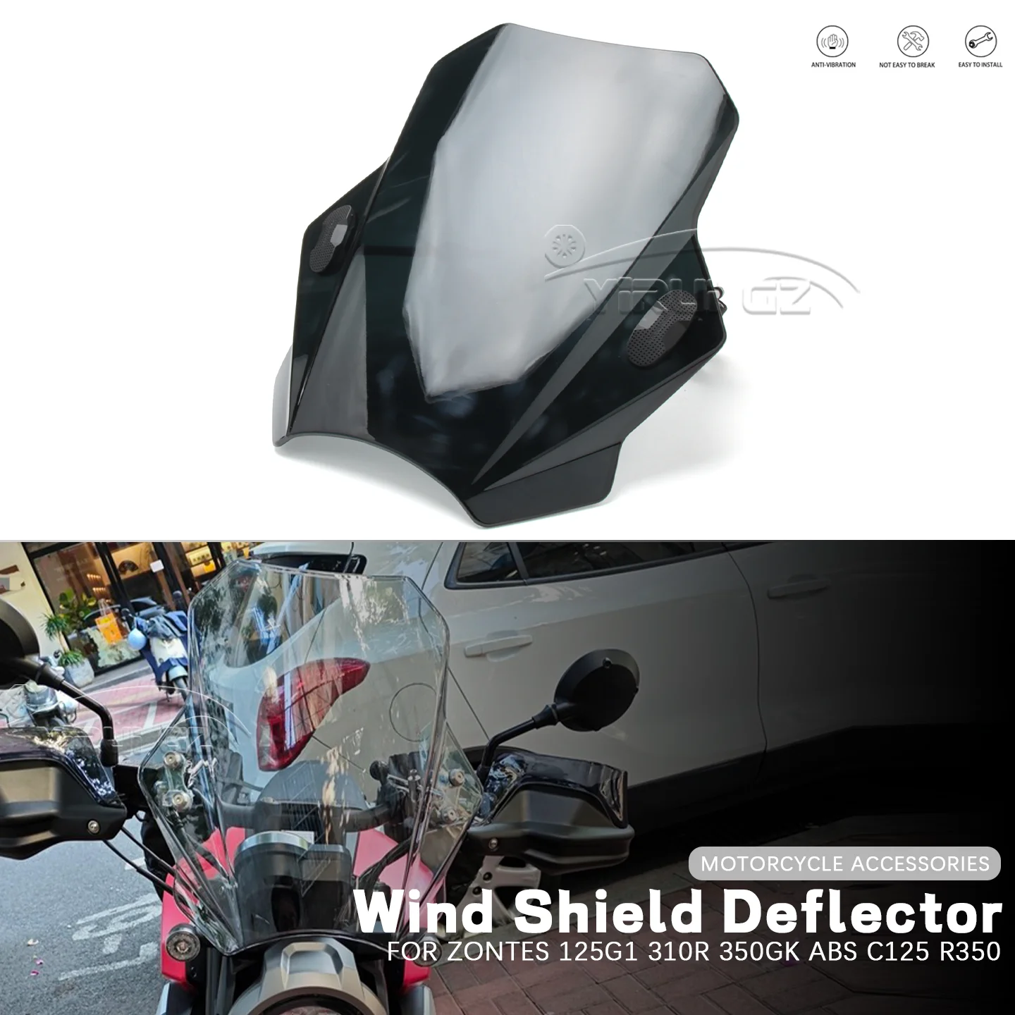 

Ветровое стекло для мотоцикла, дефлектор, защита C 125 R 350 для ZONTES 125G1 310 R 350GK C125 R350