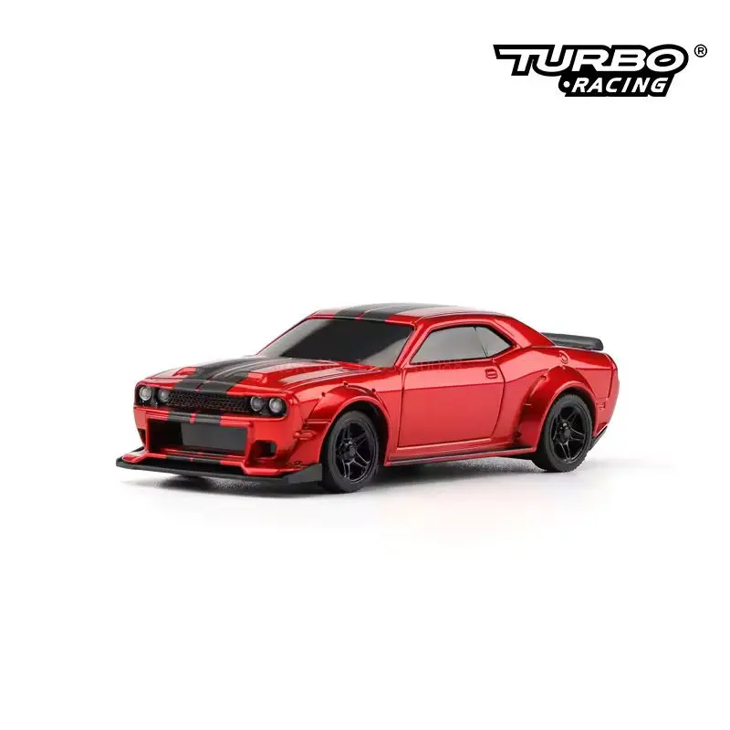 TURBO RACING 1/76 C75 Mini samochód zdalnie sterowany nowo ulepszony pełnowymiarowy zdalnie sterowany samochód wyścigowy RC zabawkowy model JDM prezent