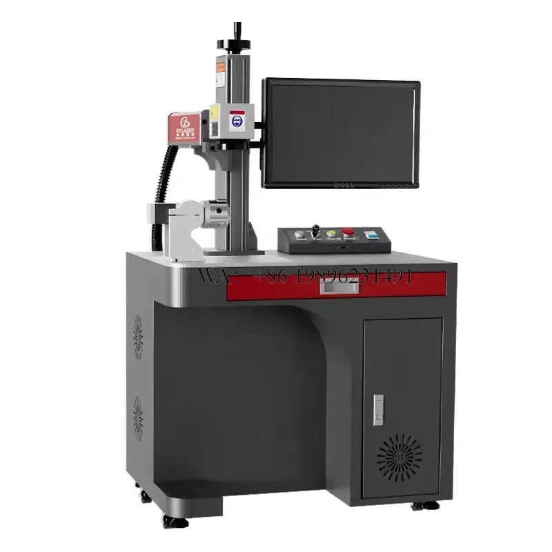 Wmwmnu for Raycus Jpt 20W 30W 50W 60W 100W Fiber Marking Auto Color Dynamic Engraving Marker With Rotary