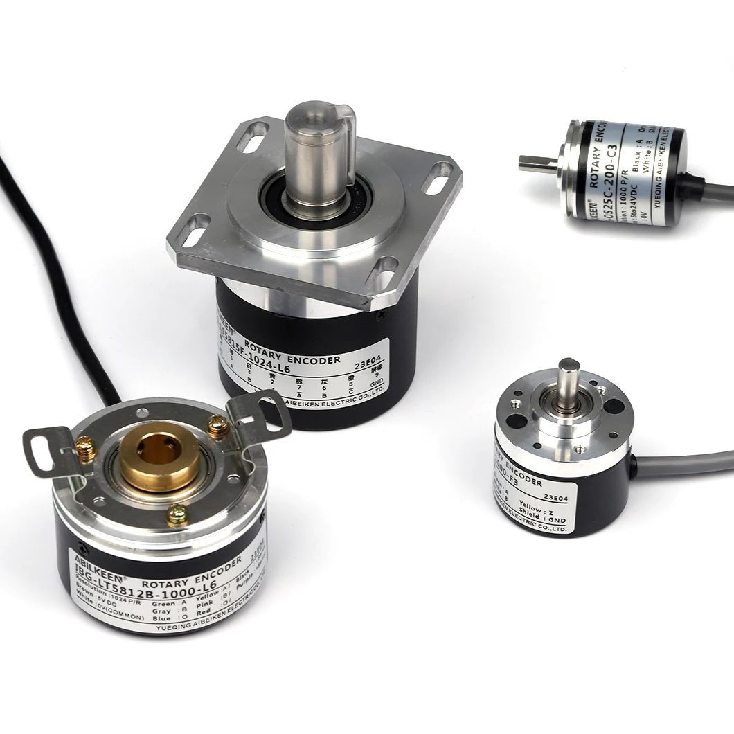 encod rotary optic 400 ppr ABZ Phase Incremental optical shaft 6mm incremental rotary encoder