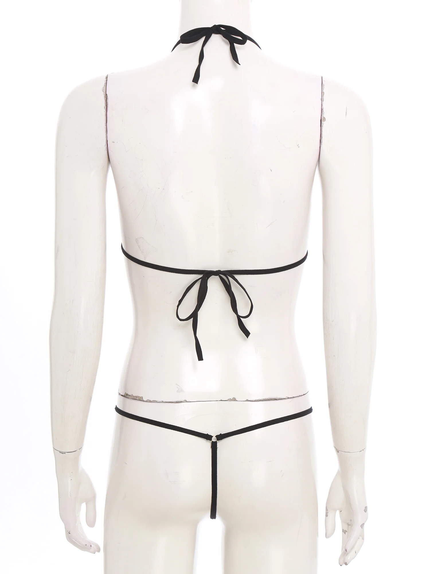 สตรีเซ็กซี่ดูผ่านชุดชั้นในชุดลูกไม้ Trim Hollow Out บิกินี่ Bra woyj T-back Thong ชุดชั้นใน 2 ชิ้นชุดชั้นในชุดนอน