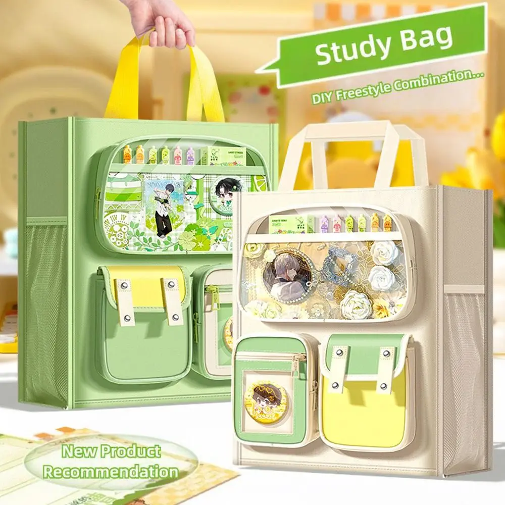 Simpe قماش حقيبة تعليمية ثمانية طبقات سعة كبيرة الفن حقيبة يد القرطاسية حقيبة التخزين الطلاب