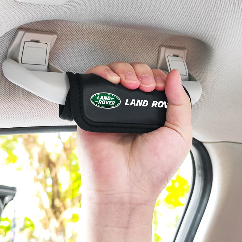 

1/2PC Car Roof Armrest Pull Cover Handle Gloves Protection For Land Rover Range Defender Evoque Freelander Range Rover Discovery