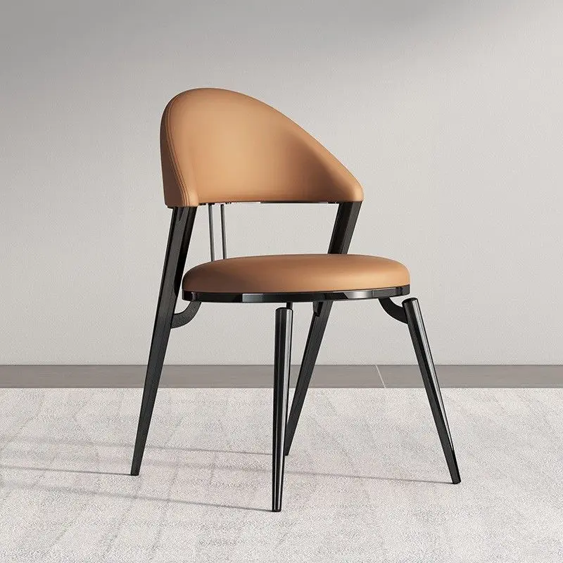 Nordic Backrest Chair Single Person Interior Luxury Dining Chairs Office for Cafe Dresser Chaise Salle A Manger Furniture