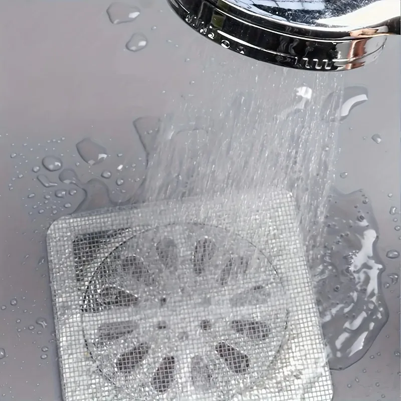 Floor Drain Sticker, Insect-proof Self-adhesive Bathroom Hair Filter Net, Sewer Filter, Kitchen Anti-blocking Mesh Net view 4