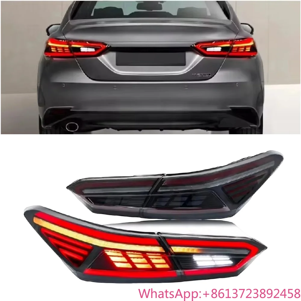 

8th Camry Upgrade Taillights for Toyota Camry 2018-2023 8th Gen RGB LE SE XLE XSE TRD E-mark Tail Light Rear Lamp Assembly Pair