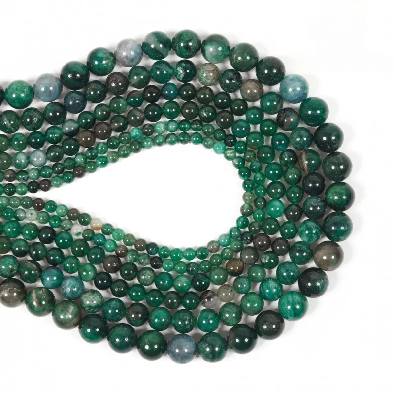 

Natural Green Cloud-Shaped Moon-Shaped Beads 4/6/8/10mm Diy Handmade Goddess Stone Suitable For Gemini And Cancer Signs