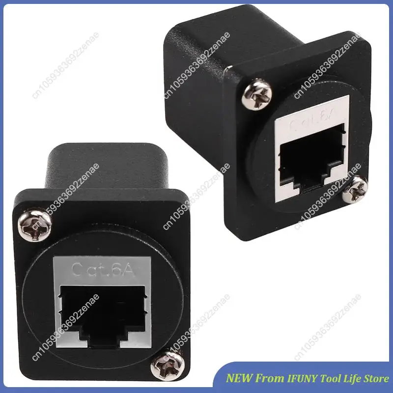 

Ethernet Gige RJ45 Cat 6A Модульный Ethercon Feedthru Модульный разъем Разъем для монтажа на панели Новый