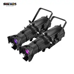 SHEHD 2PCS 250W RGBW/WCW Leko Light Ellipsoidal Profile Eliminate Redundant Ray DJ Disco Concert Theatre Stage Performance