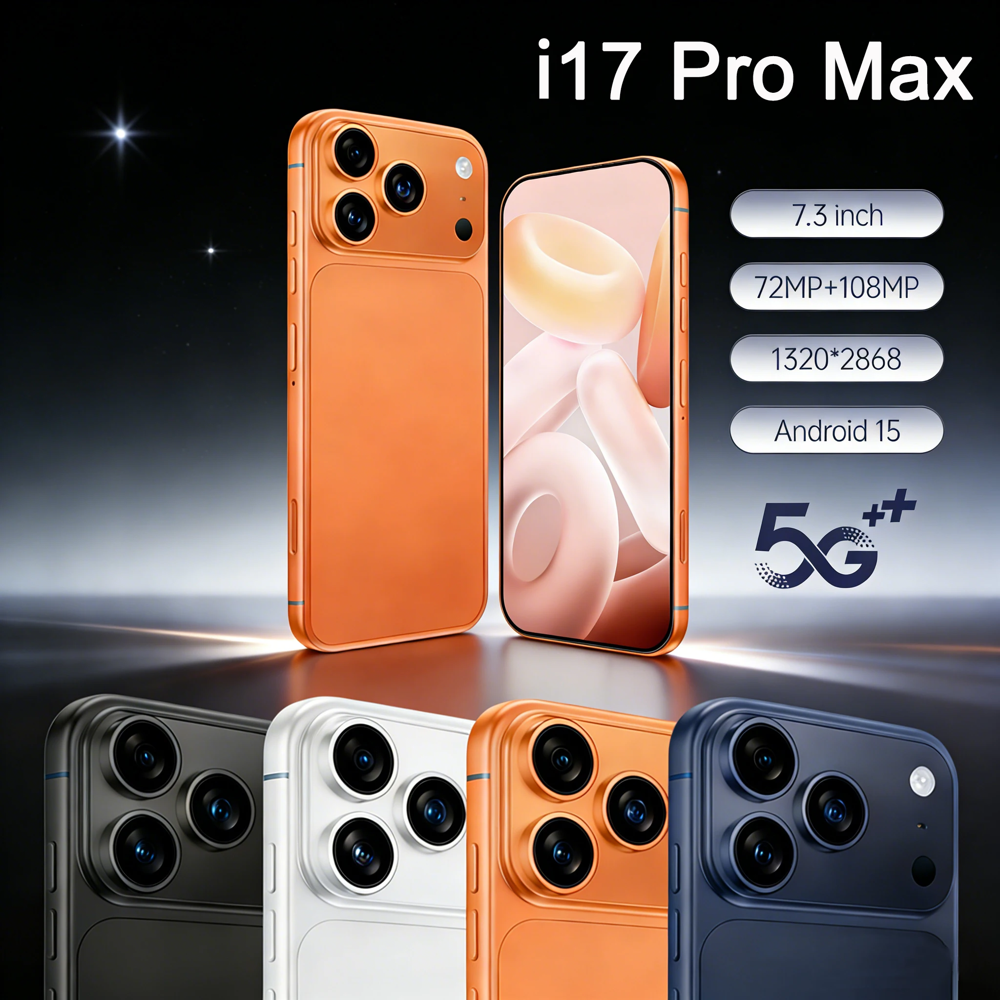 

Новый ХИТ продаж 2026: Силиконовый чехол для i17 Pro Max 7.3 дюйма 5G – Противоударный чехол для смартфона, высокое качество, глобальная версия