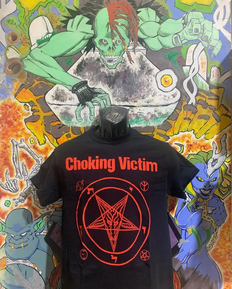 

Choking Victim "Pentagram" Shirt Leftover Crack Dead Kennedys Punk Subhumans OI