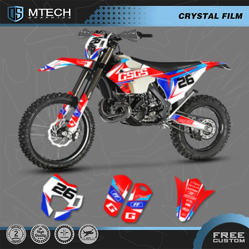 

DSMTECH MOTO Motorcycle Team Graphics Decals Stickers Kits For GASGAS 2018 2019 2020 EC 002