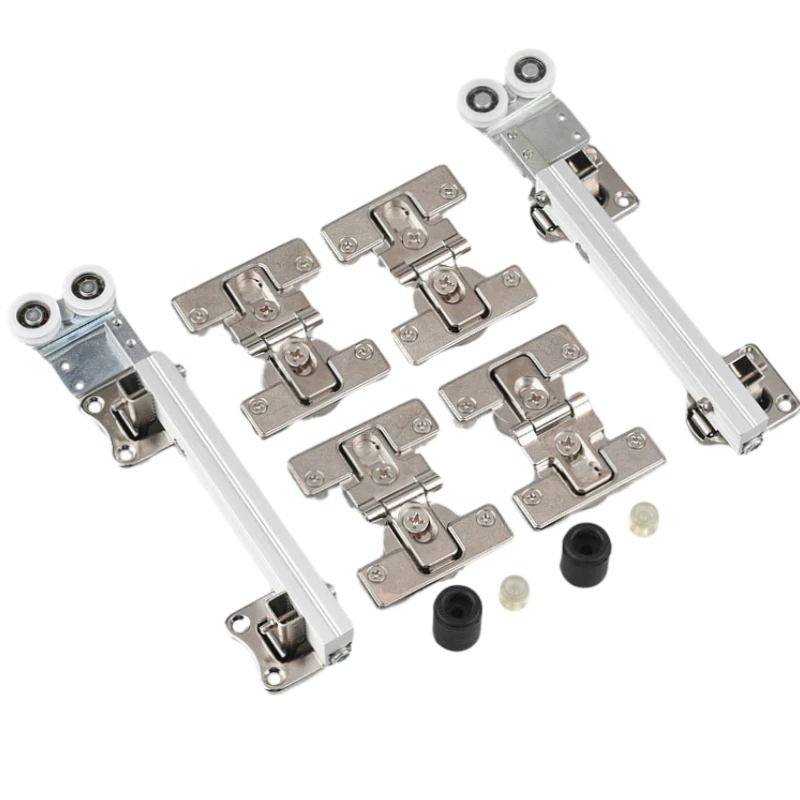 Imagem -02 - Dobradiça de Porta Dobrável para Armário Pendurado Hardware Acessórios Faixa Superior Vestiário