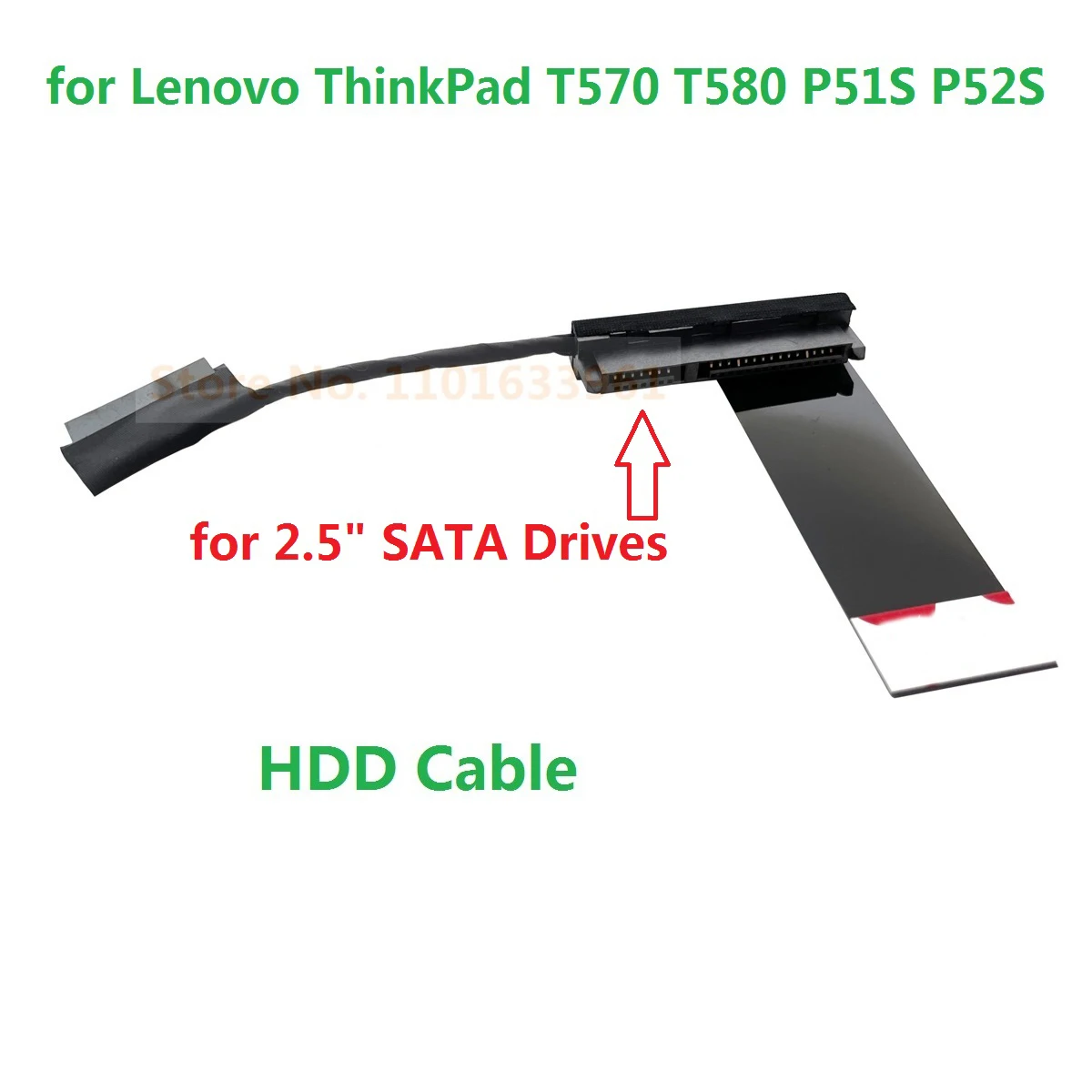 

Replacement 2.5 SATA HDD SSD Hard Drive Cable Connector Caddy Frame Bracket Tray Holder for Lenovo ThinkPad T570 T580 P51S P52S