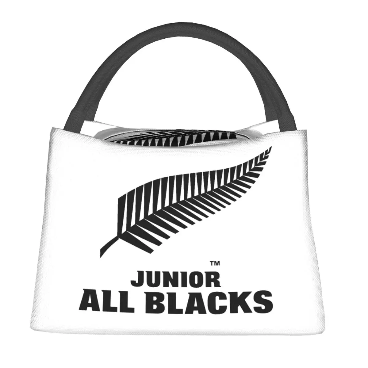 All Blacks Rugby Hat Autumn Winter Lunch Bags Bento Box Lunch Tote Picnic Bags Cooler Thermal Bag for Woman Student Work