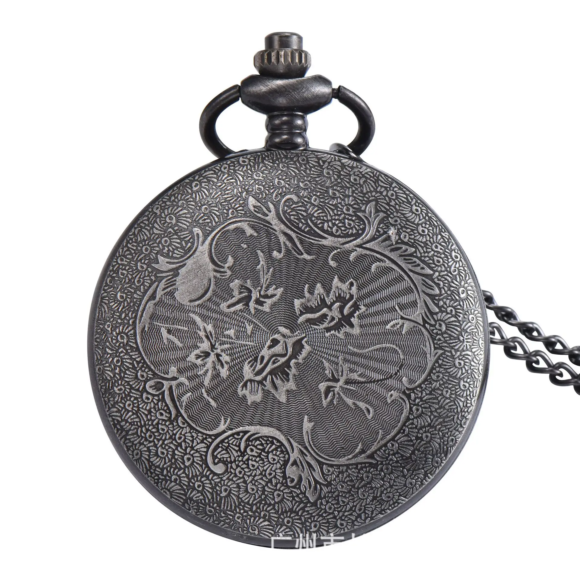 10 pz/lotto Creativo Vintage Hollow Eye Ciondolo Orologio Al Quarzo Souvenir Maglione Catena Donna Uomo Orologi Da Tasca Con Regalo di Personalità