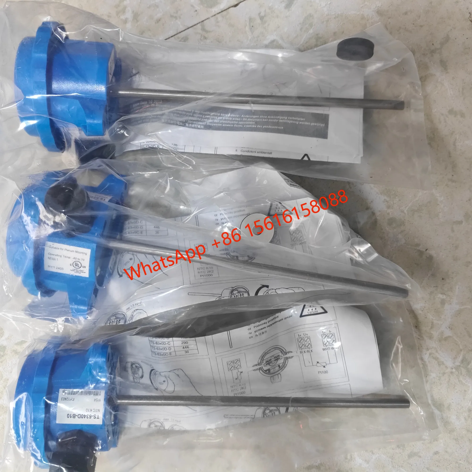 Johnson Controls TS-6370D-B14 TS-6370D-B13 TS-6340D-B10 Ventilation and Water Pipe Temperature Sensors