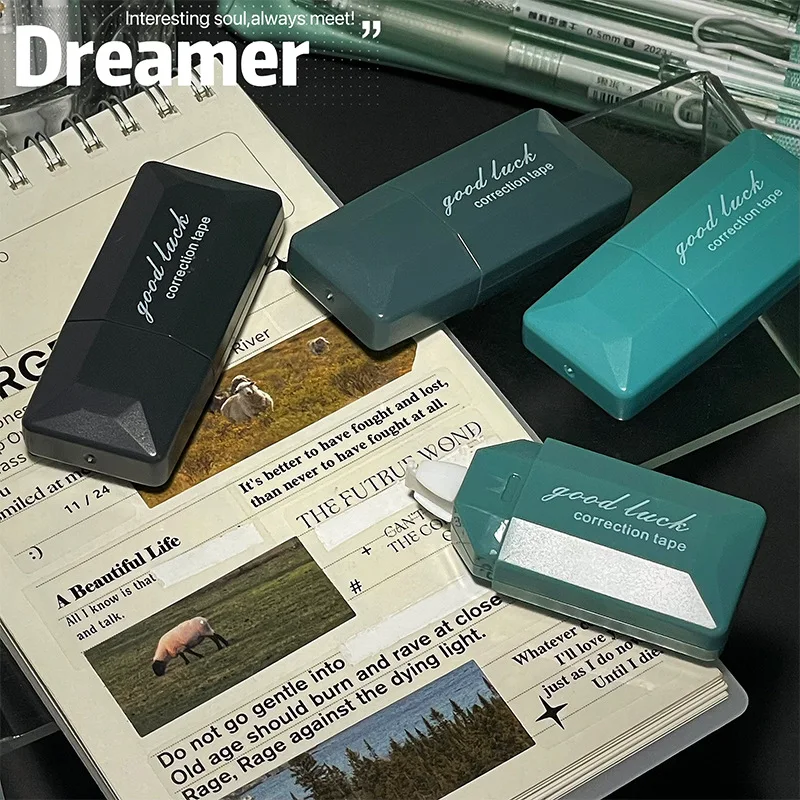 6 قطع شريط تصحيح متدرج اللون سلسلة Instagram Style سعة كبيرة صامتة ناعمة مريحة تسليم القرطاسية المدرسية