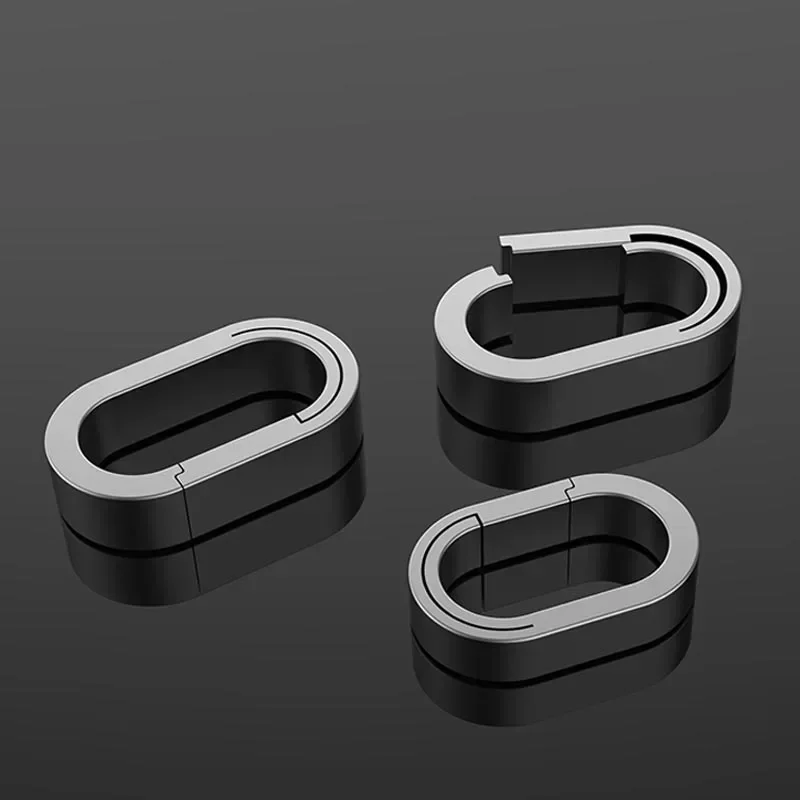 3 حجم صغير TC4 سبائك التيتانيوم المفاتيح مشبك حلقة رئيسية اكسسوارات السيارات الخصر سلسلة معلقة حلقة أبازيم فتاحة EDC أداة خارجية