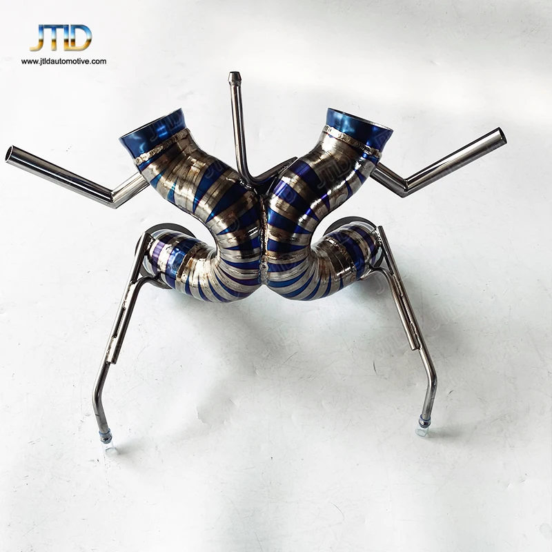 

Высокопроизводительная титановая прямая выхлопная труба с синим покрытием для выхлопной системы McLaren 600LT