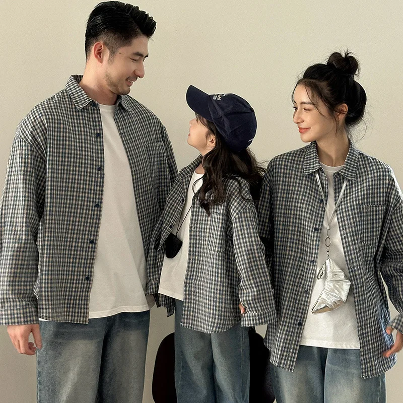 Matching Family Plaid Shirts Dad Mom and Boys Girls Fashion Clothes Korean Father Mother and Daughter Son Same Clothing Jacket - AliExpress 1501 Matching Family Plaid Shirts Dad Mom and Boys Girls Fashion Clothes Korean Father Mother and Daughter Son Same Clothing Jacket - AliExpress 1501