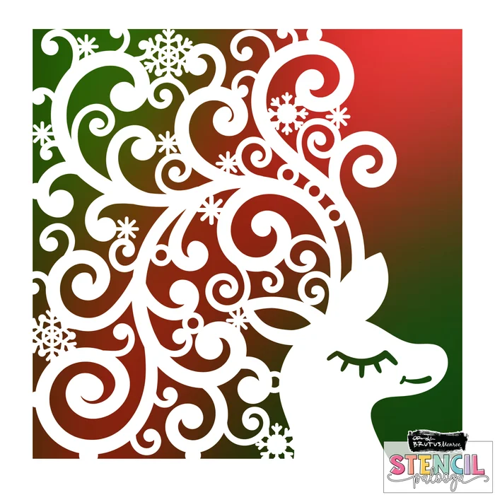 Spooky Haunts Ghost Firework Leaves Floral Deer Waves  Stencil For Diy Scrapbooking Crafts Photo Album Template Handmade Decorat